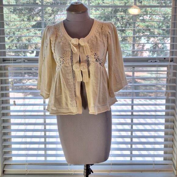 Knitted & Knotted Anthropologie Size XS Light Cardigan...